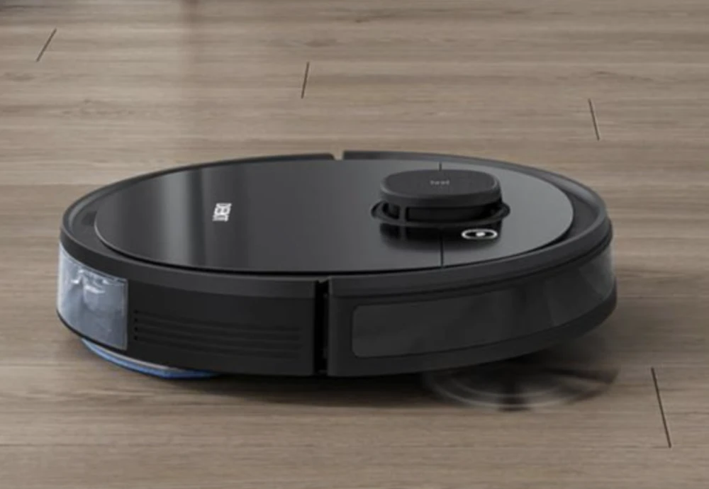 robot vacuum cleaner on carpet